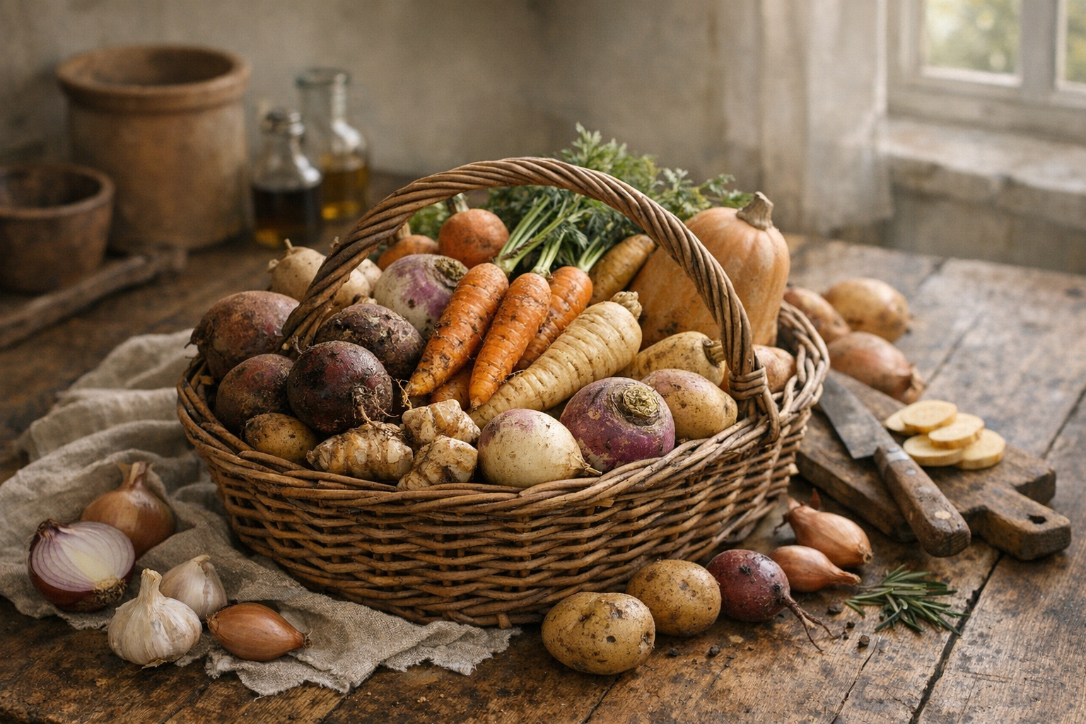 Cuisiner les légumes racines en hiver avec gourmandise