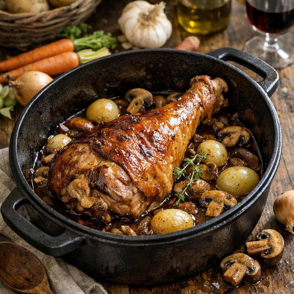 La Cuisse de dinde en cocotte reste tendre avec les bons repères
