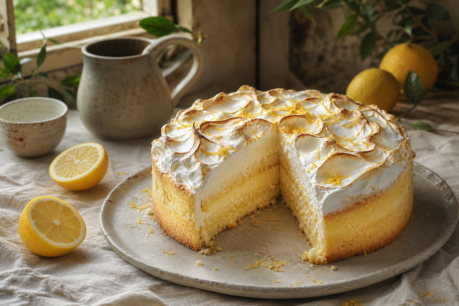 Le gâteau nuage au citron meringué fait son effet à table