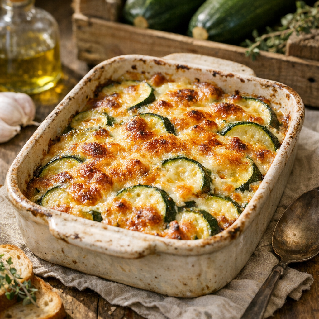 Le Gratin de courgette réussit mieux avec moins d’eau