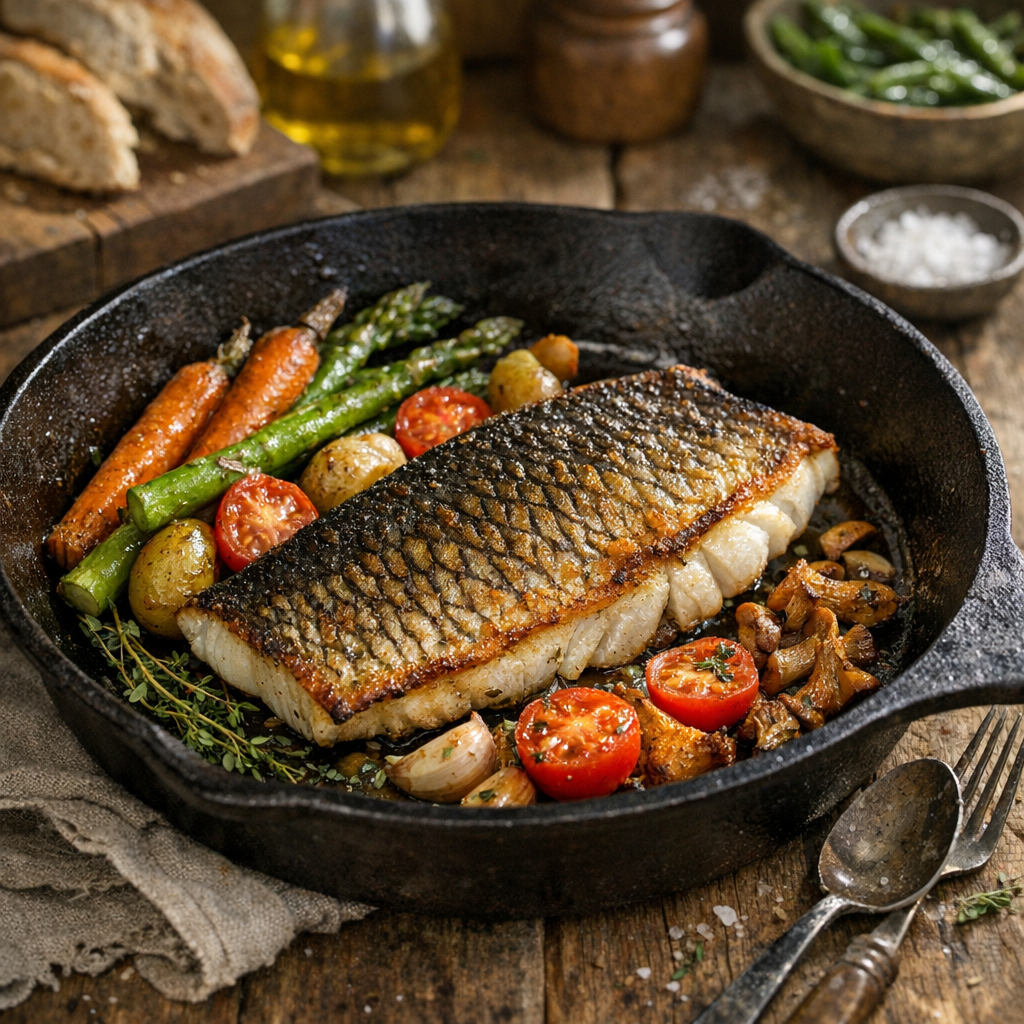 Réussir un Black-Bass à la Poêle, croustillant sans le dessécher