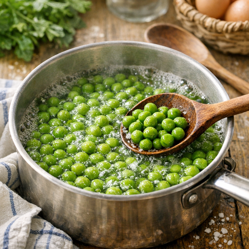 Comment réussir le temps de cuisson des petits pois frais à l’eau